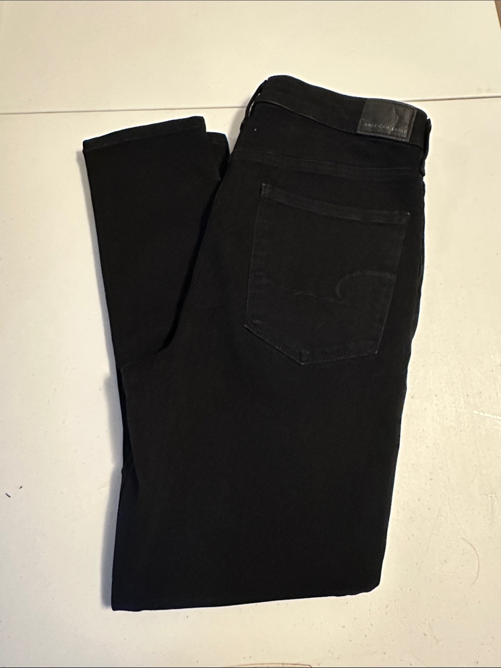 American Eagle Outfitters Black Super High Rise Skinny Jeans